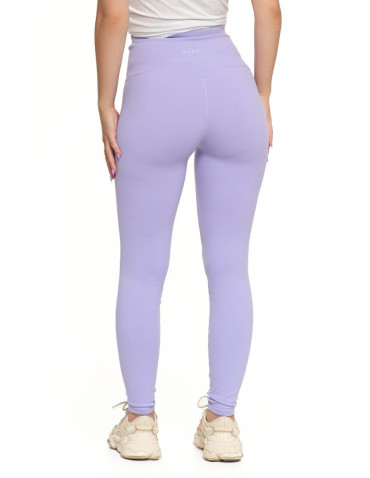Legginsy - Legginsy damskie sportowe funkcyjne z wysokim stanem FIOLETOWY - produkt 5
