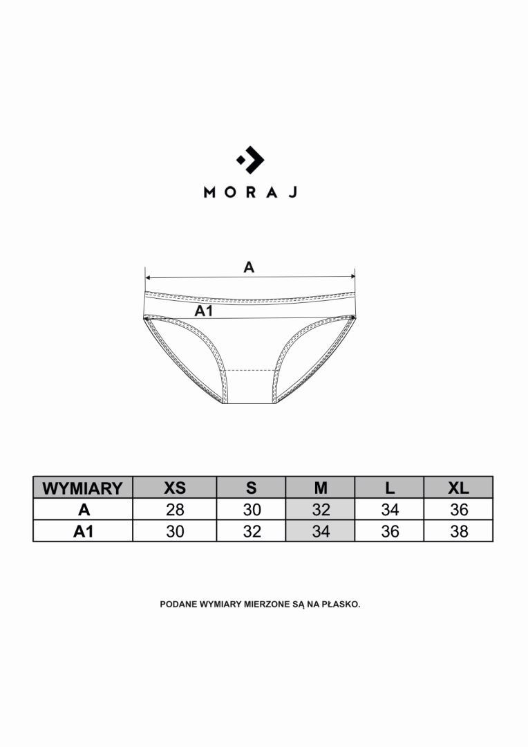 Majtki damskie figi mini bikini w kropeczki z koronką 3-pak Majtki damskie figi mini bikini w kropeczki z koronką 3-pak
