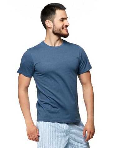 Koszulki, topy, koszule - Koszulka męska bawełniana T-shirt z okrągłym dekoltem 3-pak WZÓR 3 - produkt 14