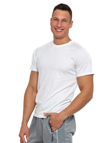 Koszulki, topy, koszule - Koszulka męska bawełniana T-shirt z okrągłym dekoltem 3-pak WZÓR 3 - produkt 15