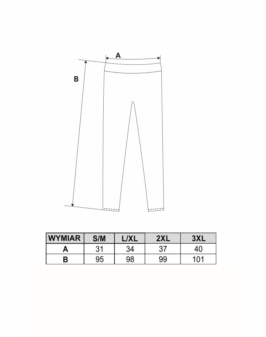 Legginsy damskie z lampasem Plus Size Legginsy damskie z lampasem Plus Size