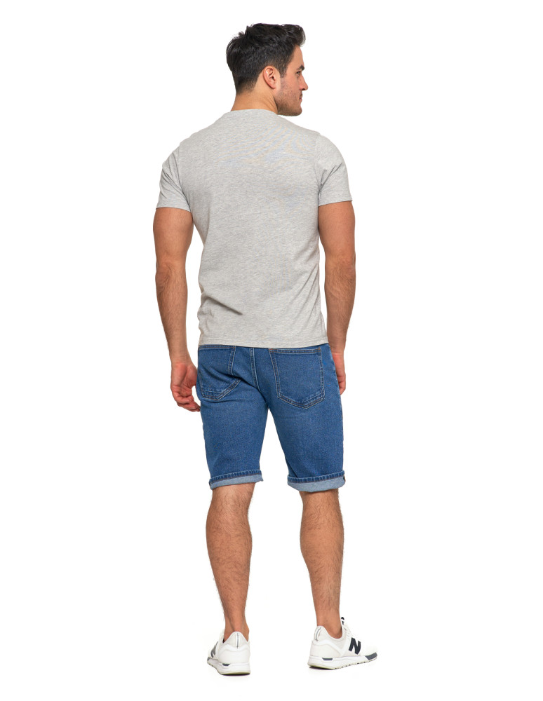 Koszulki, topy, koszule - Koszulka męska T-shirt krótki rękaw z wakacyjnym napisem SZARY - produkt moraj.pl 6