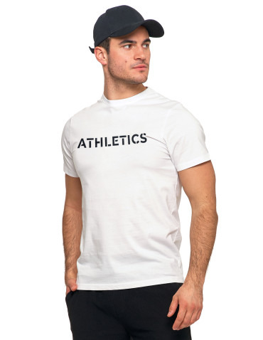 Koszulki, topy, koszule - T-shirt koszulka bawełniana krótki rękaw z napisem BIAŁY - produkt 2