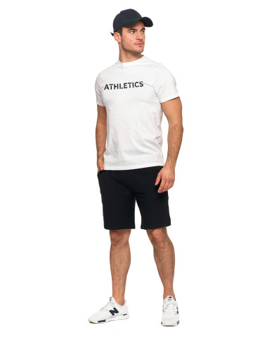 Koszulki, topy, koszule - T-shirt koszulka bawełniana krótki rękaw z napisem BIAŁY - produkt 6