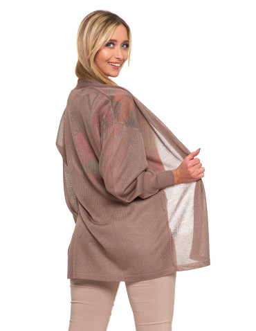 Swetry - Cienki sweter damski wiskozowy kardigan MOKKA - produkt 2