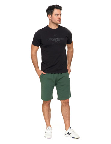 Koszulki, topy, koszule - T-shirt męski koszulka 100% bawełna logo CZARNY - produkt 4