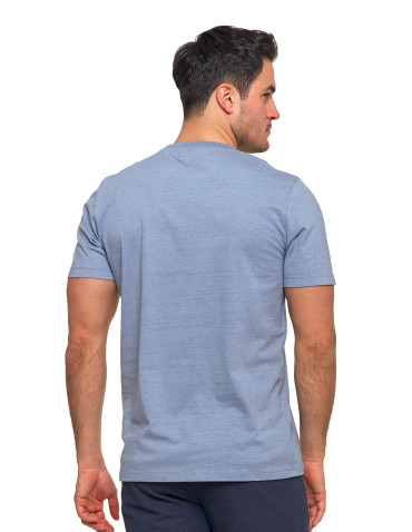 Koszulki, topy, koszule - Koszulka męska bawełniana z krótkim rękawem T-shirt NIEBIESKI - produkt 2