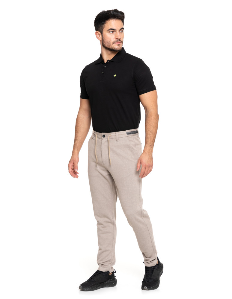 Spodnie - Spodnie męskie chinosy eleganckie BEŻOWY - produkt moraj.pl 6