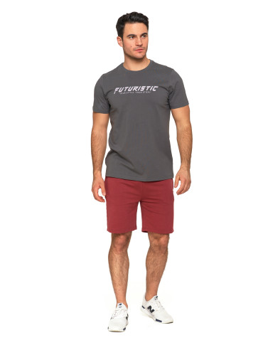 Koszulki, topy, koszule - Męski t-shirt bawełniany Futuristic SZARY - produkt 7