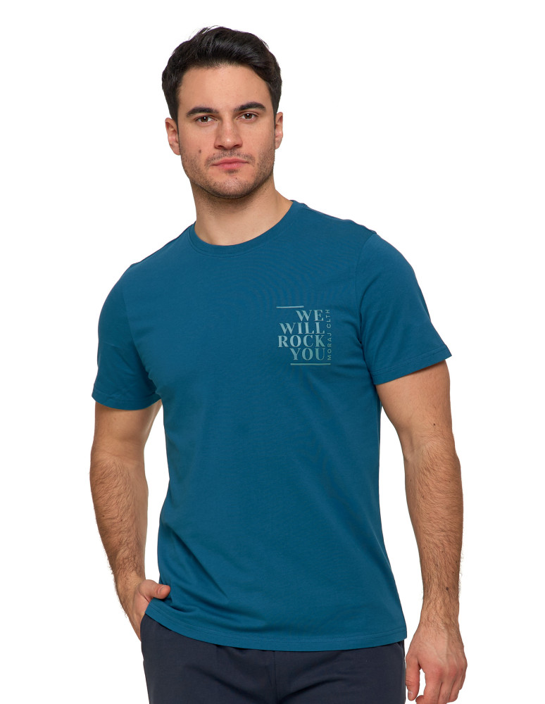 Koszulki, topy, koszule - Koszulka męska t-shirt 100% bawełna zielona We Will Rock You ZIELONY - produkt moraj.pl 1
