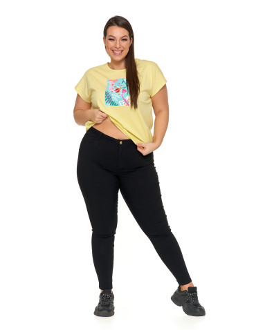 Spodnie - Spodnie wiskozowe damskie eleganckie CZARNY - produkt 2