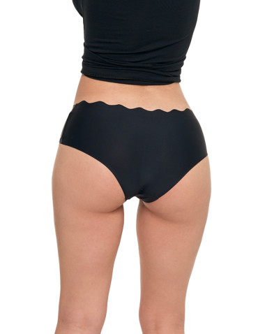 Figi - Majtki damskie bezszwowe figi bikini CZARNY - produkt 6