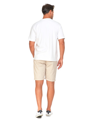 Koszulki, topy, koszule - T-shirt męski oversize bawełna Premium koszulka bez wzoru BIAŁY - produkt 3
