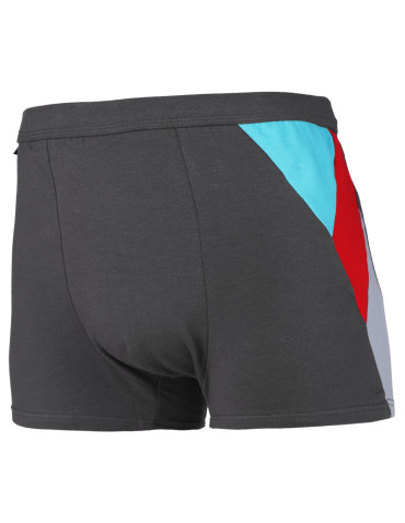 Bokserki dopasowane - Majtki bokserki męskie klasyczne bawełniane Plus Size 6-pak WIELOKOLOROWY - produkt 4
