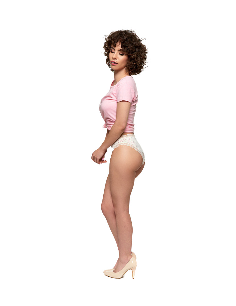 Figi - Majtki figi damskie bikini wykończone koronką 2-pak WIELOKOLOROWY - produkt moraj.pl 8