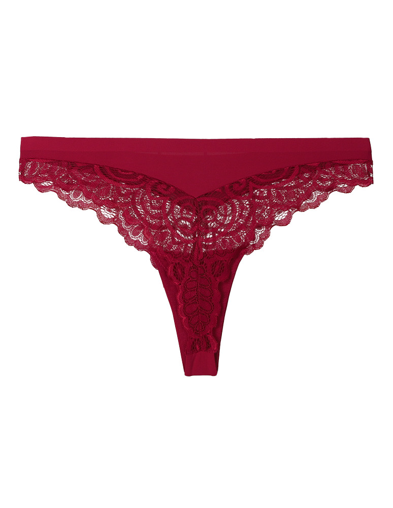 Stringi - Majtki stringi damskie z koronką eleganckie 2-pak WIELOKOLOROWY - produkt moraj.pl 7