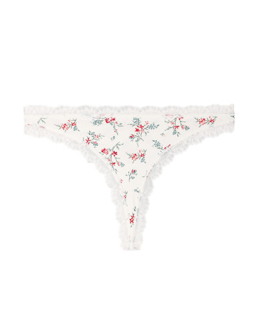 Stringi - Majtki stringi damskie z koronką eleganckie 2-pak WIELOKOLOROWY - produkt 15