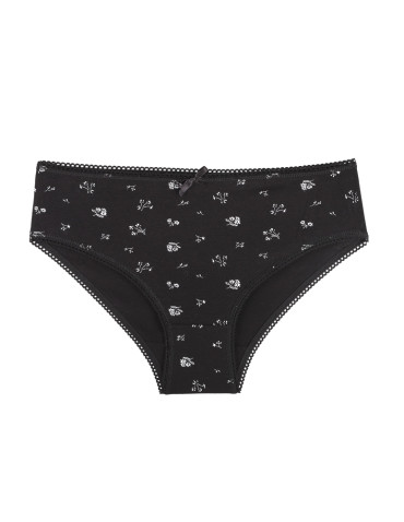 Figi - Figi damskie bikini bawełniane w drobne wzory 4-pak WIELOKOLOROWY - produkt 2