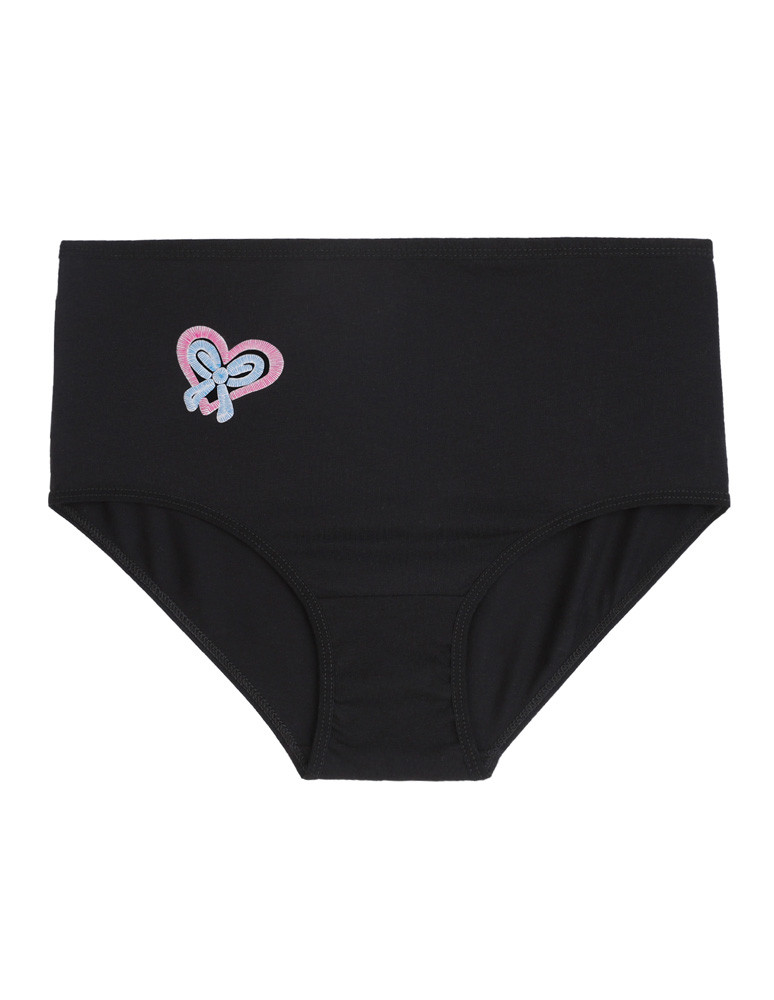 Figi - Majtki figi damskie z wysokim stanem Plus Size 3-pak CZARNY - produkt moraj.pl 3
