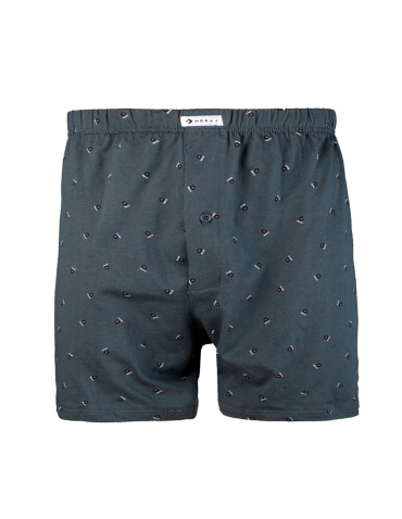 Bokserki luźne - Bokserki męskie bawełniane guziki Plus Size 3-pak WIELOKOLOROWY - produkt 3