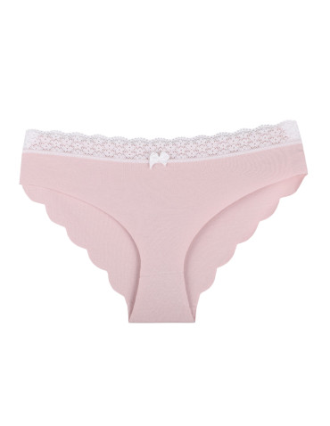 Figi - Majtki damskie figi bikini laserowo cięte z koronką 12-pak WIELOKOLOROWY - produkt 4