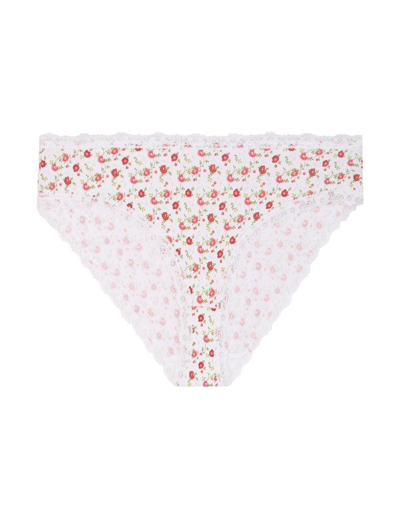 Figi - Majtki damskie figi bikini bawełniane z koronką 6-pak WIELOKOLOROWY - produkt moraj.pl 3