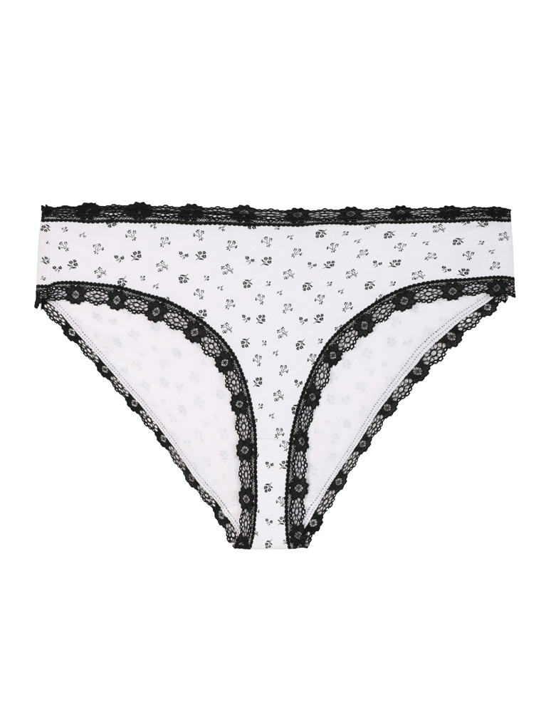 Figi - Majtki damskie figi bikini z wzorem wykończone koronką 6-pak WIELOKOLOROWY - produkt moraj.pl 3