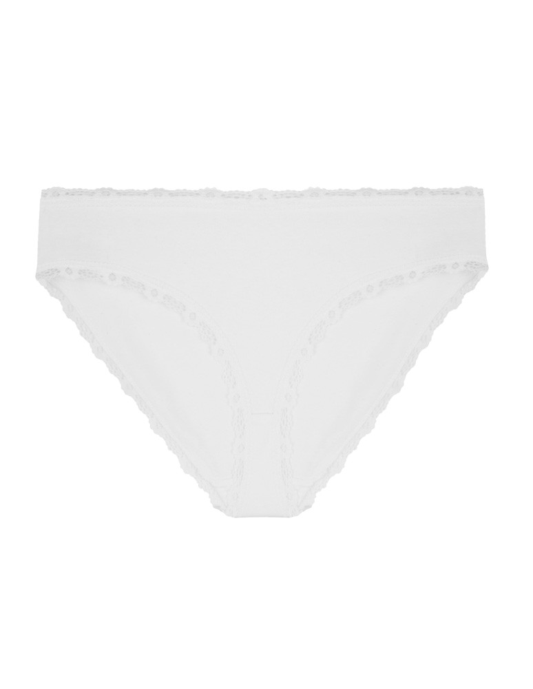 Figi - Majtki damskie figi bikini z wzorem wykończone koronką 6-pak WIELOKOLOROWY - produkt moraj.pl 6
