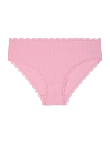 Figi - Majtki damskie figi bikini prążkowane z koronką 6-pak WIELOKOLOROWY - produkt 4
