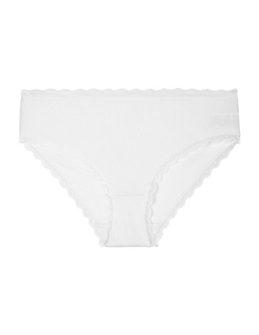 Figi - Majtki damskie figi bikini prążkowane z koronką 6-pak WIELOKOLOROWY - produkt 7