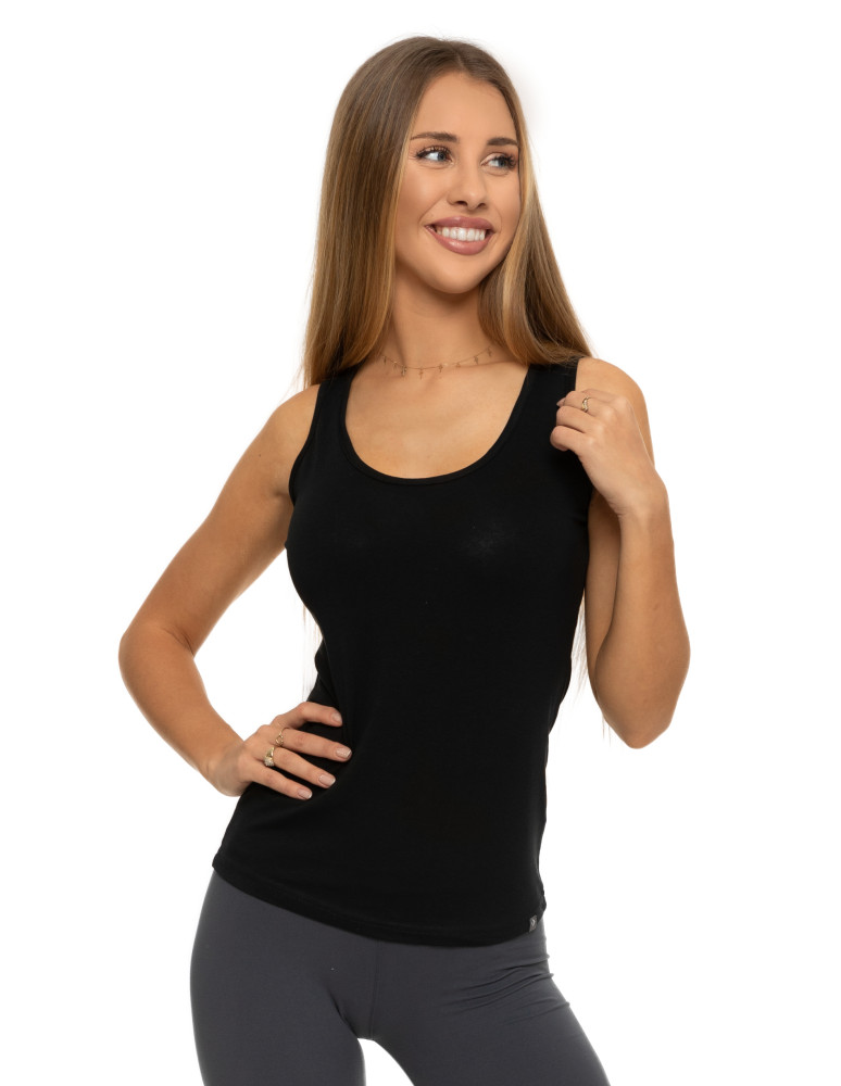 Koszulki i topy - Koszulka damska bawełniana tank-top na ramiączkach 3-pak WIELOKOLOROWY - produkt moraj.pl 8