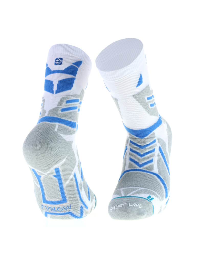 Długie - Skarpetki sportowe bezszwowe unisex sport line BIAŁY - produkt moraj.pl 1