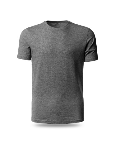 Koszulki, topy, koszule - Koszulka męska bawełniana T-shirt CIEMNY SZARY - produkt 1