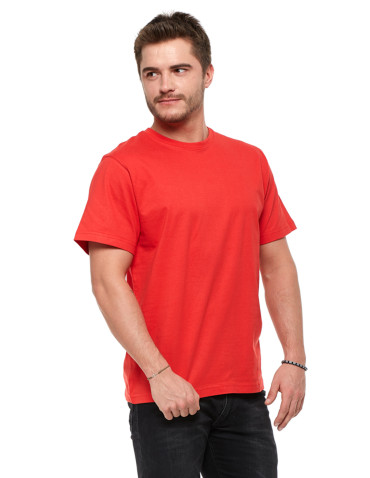 Koszulki, topy, koszule - Koszulka męska bawełniana T-shirt CZERWONY - produkt 2