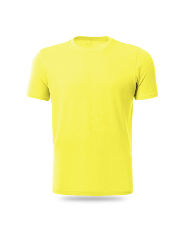 Koszulki, topy, koszule - Koszulka męska bawełniana T-shirt ŻÓŁTY - produkt 3