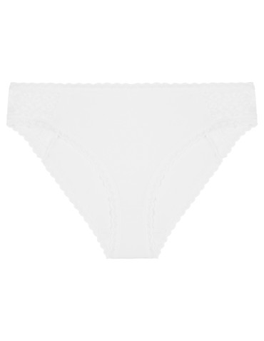 Figi - Damskie majtki figi bikini bawełniane z koronką 3-pak WIELOKOLOROWY - produkt 5