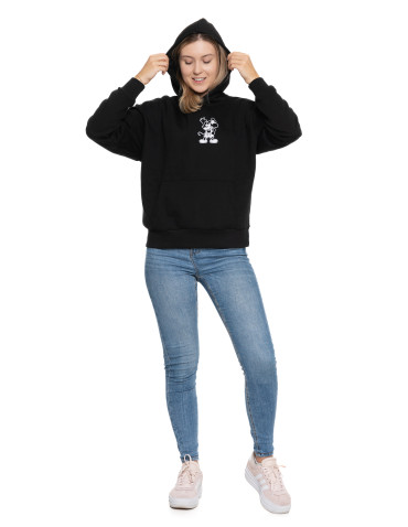Bluzy - Ocieplana bluza damska Mickey z kapturem CZARNY - produkt 4