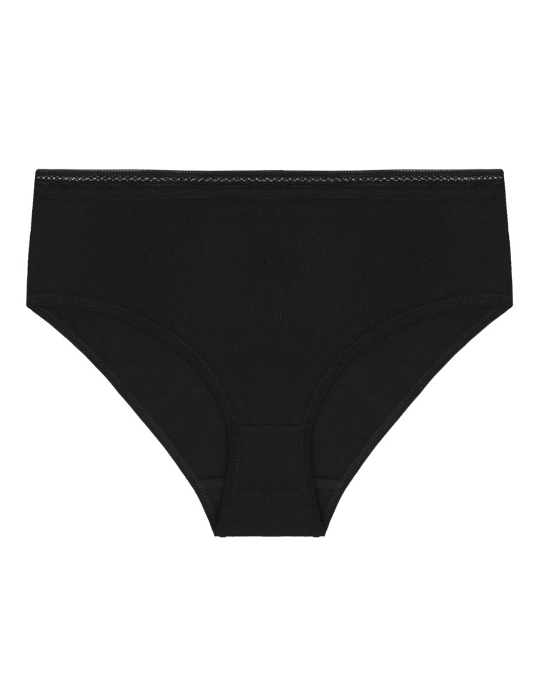 Figi - Damskie majtki figi bikini bawełniane z ozdobną gumką 4-pak WIELOKOLOROWY - produkt moraj.pl 2