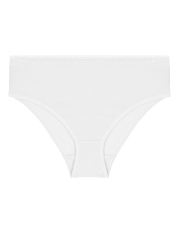 Figi - Damskie majtki figi bikini bawełniane z ozdobną gumką 4-pak WIELOKOLOROWY - produkt 6