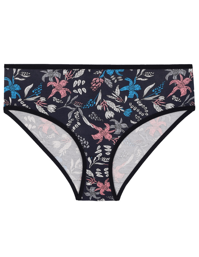 Figi - Damskie majtki bikini bawełniane z motywem kwiatowym 4-pak WIELOKOLOROWY - produkt moraj.pl 3
