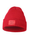 Czapka damska beanie klasyczna z napisem CZERWONY