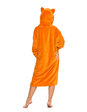 Kocobluzy - Kocobluza tygrys pluszowa 2w1 koc i poduszka POMARAŃCZOWY - produkt 2