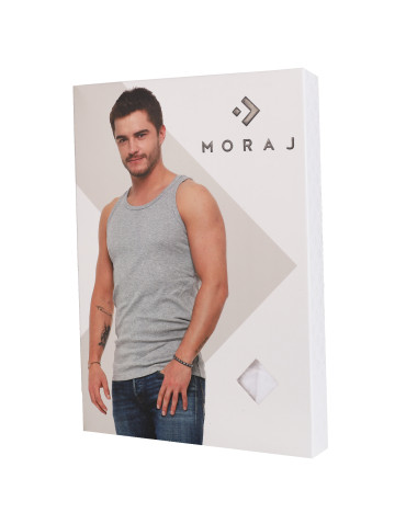 Podkoszulki - Podkoszulka męska bawełniana typu tank top na ramiączkach JASNY SZARY - produkt 8