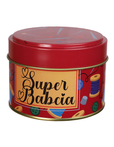 Długie - Skarpetki damskie Super Babcia w ozdobnej puszce WZÓR 1 - produkt 4