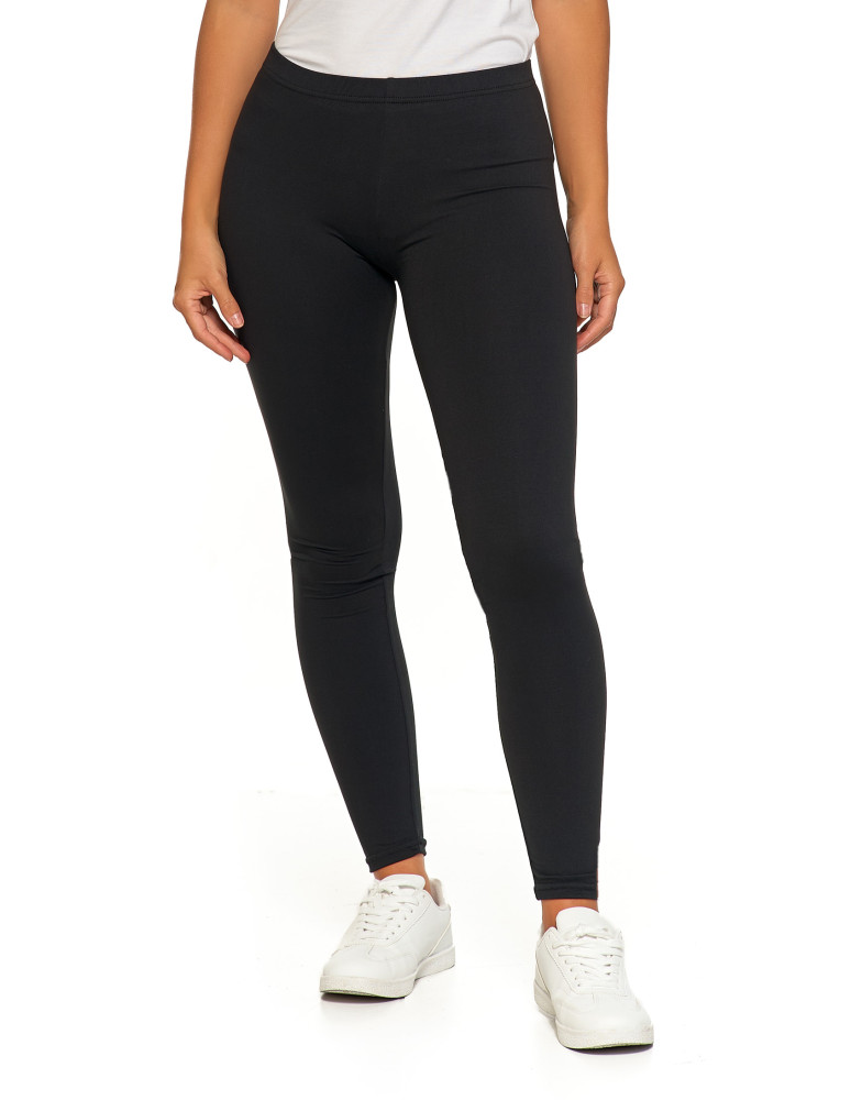 Legginsy - Klasyczne czarne legginsy damskie peach touch CZARNY - produkt moraj.pl 2