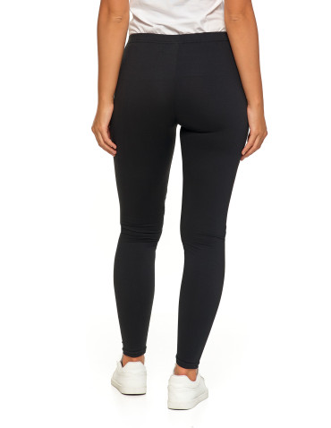 Legginsy - Klasyczne czarne legginsy damskie peach touch CZARNY - produkt 7