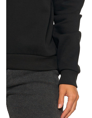 Bluzy - Damska bluza z kapturem ocieplana z motywem graficznym WIELOKOLOROWY - produkt 4