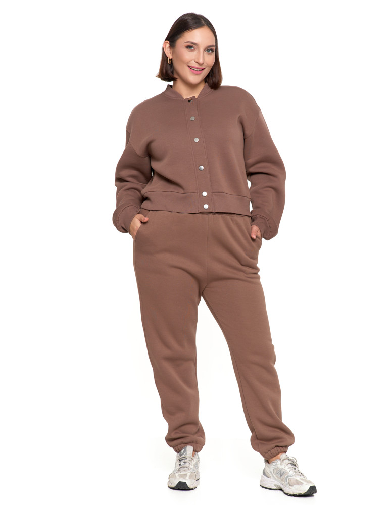 Bluzy - Damska bluza bomberka ocieplana z napami MOKKA - produkt moraj.pl 8