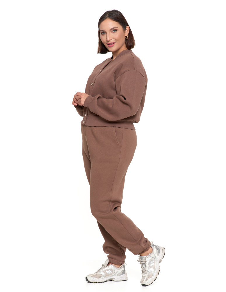 Bluzy - Damska bluza bomberka ocieplana z napami MOKKA - produkt moraj.pl 9