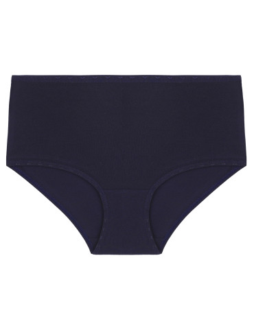 Figi - Damskie figi maxi bikini bawełniane wysoki stan 3-pak WIELOKOLOROWY - produkt 2